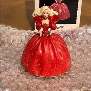 Barbie Holiday Keepsake Ornament - Red and Gold
